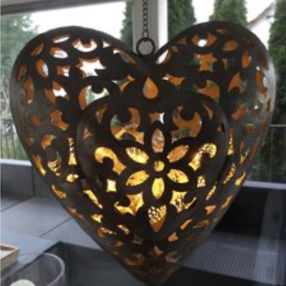 Heart shaped lantern